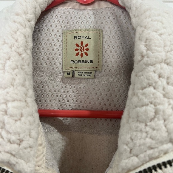 Women’s cream/white Royal Robbins Sherpa Jacket Size Medium - Picture 2 of 3